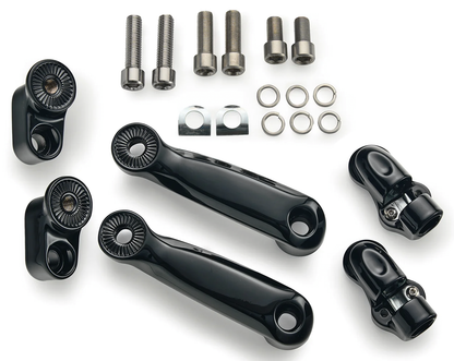RYDECULTURE BY CIRO ADJUSTABLE PASSENGER PEG SUPPORTS FOR BIG INDIAN | Challenger | Chief | Pursuit | Roadmaster | Springfield