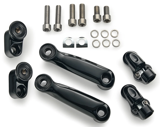 RYDECULTURE BY CIRO ADJUSTABLE PASSENGER PEG SUPPORTS FOR BIG INDIAN | Challenger | Chief | Pursuit | Roadmaster | Springfield