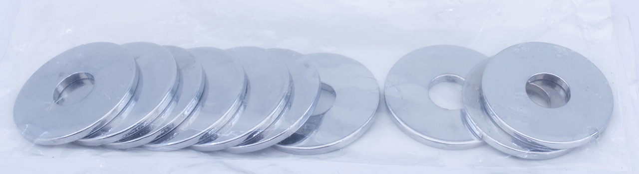 SPECIAL SIZE CHROME-PLATED FLAT WASHERS