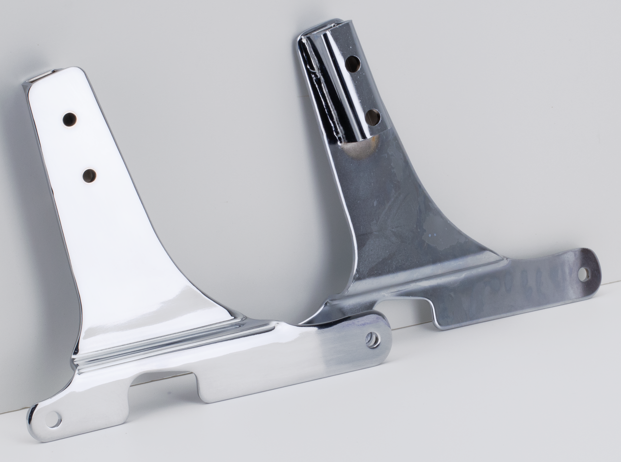 RIGID MOUNT MINI LOW BOY SISSY BARS - Mini Low Boy, Height: 34cm

Zodiac offers a complete line of very stylish, chrome plated sissy bars for almost all Harley-Davidson models. Side plates and uprights have to be ordered separately.