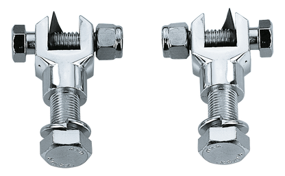 CHROME FOOT PEG CLEVIS SET