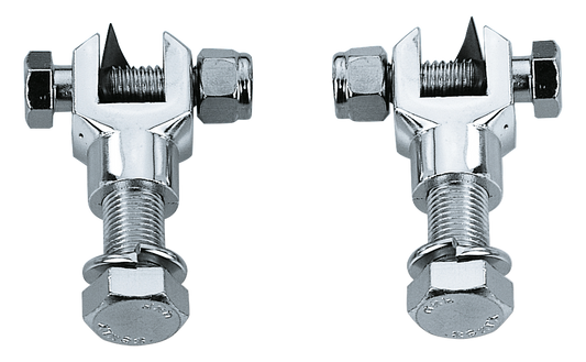 CHROME FOOT PEG CLEVIS SET