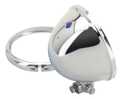 5 1/2" CHROME BATES STYLE HEADLIGHTS