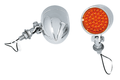 LED 2 1/4" CHROME BEACON BULLET LIGHTS