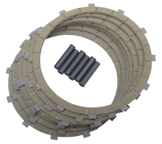 Fits Ironhead Sportster 1971-1984. Can be used in with OEM or aftermarket steel drive plates., The best clutch set-up available for these models, kit with 8 bonded friction plates and spacers (OEM 37985-71)