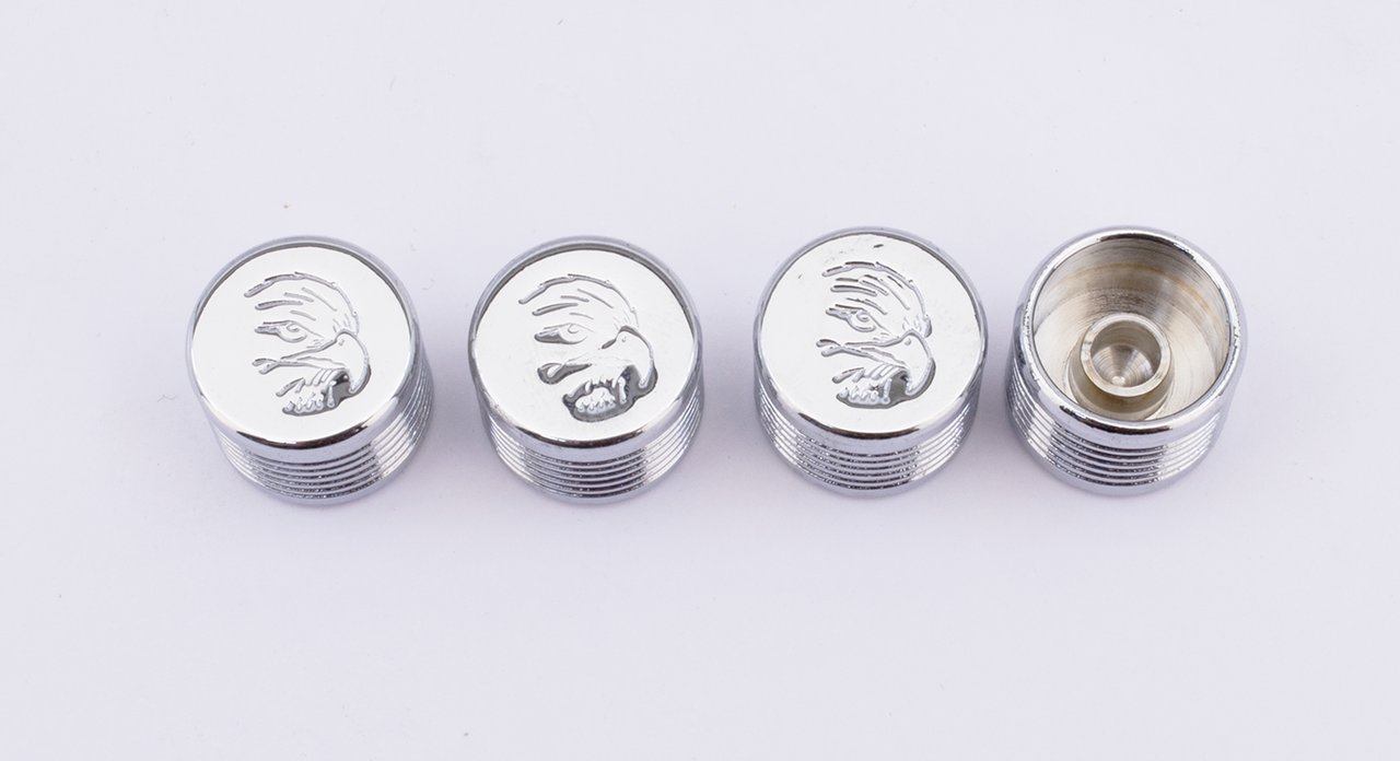 CHROME BOLT COVERS FOR HEX, ALLEN AND BUTTONHEAD BOLTS