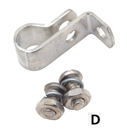 CONTROL CABLE CLAMPS FOR VINTAGE MODELS - Clutch cable bracket 1952-1956 K-models, 1957-1970 Sportster, parkerized, Colony (OEM 38676-52) | KH  |  KR  |  Sportster