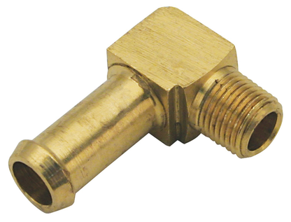 OIL PUMP FITTINGS - Barb fitting 1/8" NPT, 90°, S&amp;S (S&amp;S 50-8110)

All fittings you will ever need to plumb an oil pump on a Harley-Davidson.