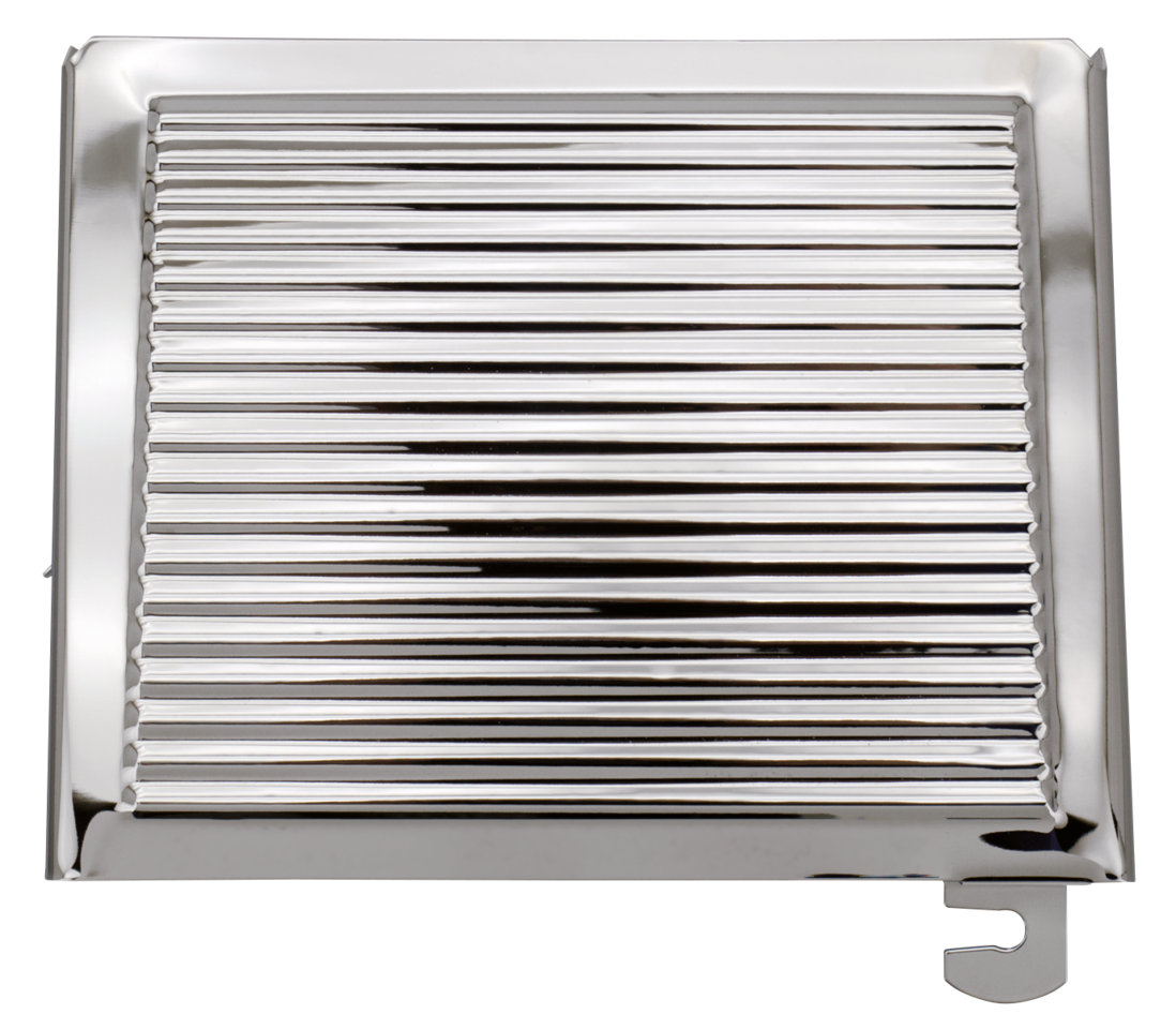 RIBBED CHROME BATTERY COVERS | Big Twin