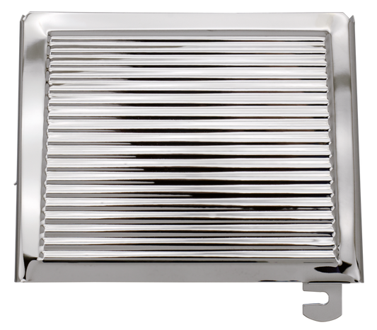 RIBBED CHROME BATTERY COVERS | Big Twin
