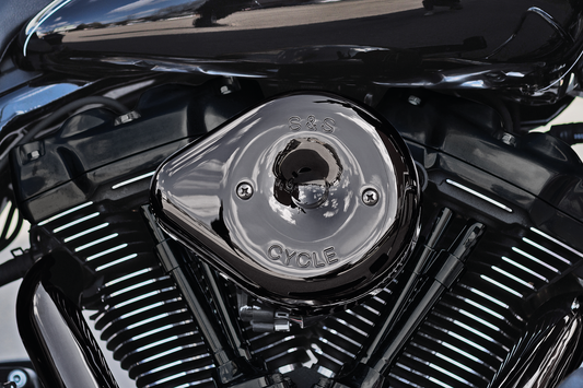 S&S STEALTH DARK CHROME TEARDROP AIR CLEANER KIT | Softail | Touring | Trike
