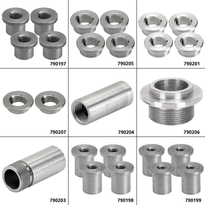 LOWBROW CUSTOMS WELD-IN TANK MOUNT AND FUEL VALVE BUNGS