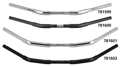 FEHLING FAT DRAG BARS FOR ONE INCH DIAMETER HANDLEBAR CLAMPS | Big Twin | Dyna | FX | FXR | KH | Kingpin | KR | Servi-Car | Softail | Sportster | Touring | XR