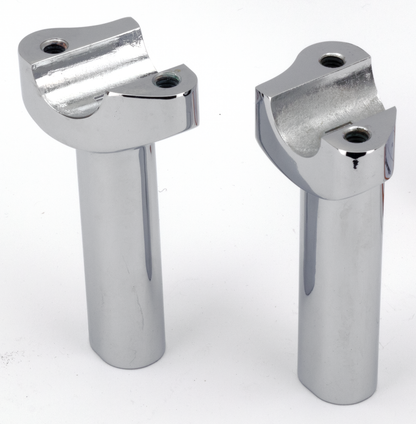 FXWG STYLE "STRAIGHT" HANDLEBAR RISER SET | Big Twin | Dyna | FX | FXR | Servi-Car | Softail | Sportster | Touring | Trike