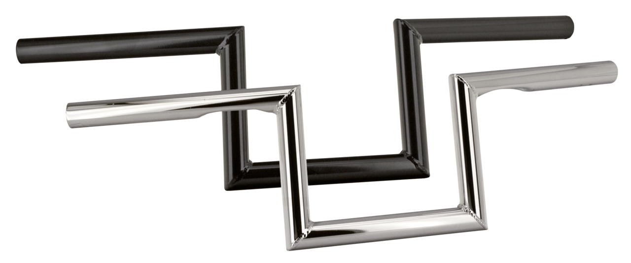 ZODIAC CUSTOM PRODUCTS ONE INCH DIAMETER Z-BAR HANDLEBARS | Big Twin | Dyna | FX | FXR | KH | Kingpin | KR | Servi-Car | Softail | Sportster | Touring | XR
