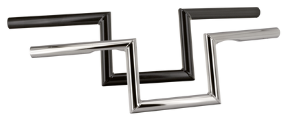ZODIAC CUSTOM PRODUCTS ONE INCH DIAMETER Z-BAR HANDLEBARS | Big Twin | Dyna | FX | FXR | KH | Kingpin | KR | Servi-Car | Softail | Sportster | Touring | XR