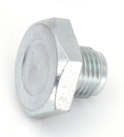 OIL TANK DRAIN PLUG - 1/2-20 threaded as stock on FLT 1981-1992 and FXR 1982-1985, as well as many aftermarket oil tanks, Zinc plated, 7/8" hex head, OEM 706A replica, Colony (OEM 60346-65, 60348-65B, 706A)
