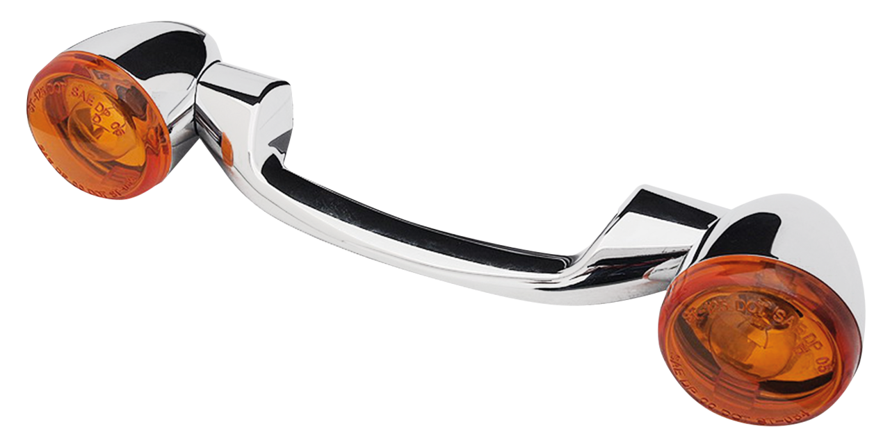 REAR TURN SIGNAL BAR WITH BULLET TURN SIGNALS | Softail
