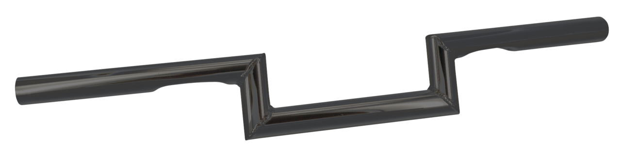 ZODIAC CUSTOM PRODUCTS ONE INCH DIAMETER Z-BAR HANDLEBARS | Big Twin | Dyna | FX | FXR | KH | Kingpin | KR | Servi-Car | Softail | Sportster | Touring | XR