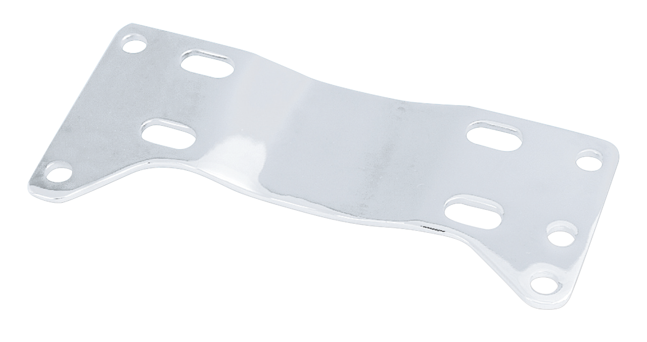 TRANSMISSION MOUNTING PLATES FOR SOFTAIL - Transmission mounting plate, chrome

An exact reproduction of the 5 Speed transmission mounting plate as used on all 5 Speed Softail 1987-1999 (OEM 47698-86B). Will also fit our Wide-Tail Softail frame. | Softail