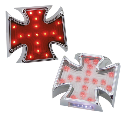 CHROME BILLET MALTESE STYLE LED TAILLIGHT