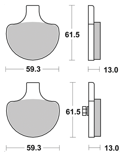 SBS FRONT DISC BRAKE PADS | Adventure Touring | Challenger | EV | FTR | Pursuit | RH Sportster | Touring