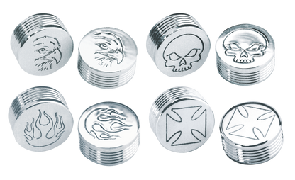 CHROME BOLT COVERS FOR HEX, ALLEN AND BUTTONHEAD BOLTS