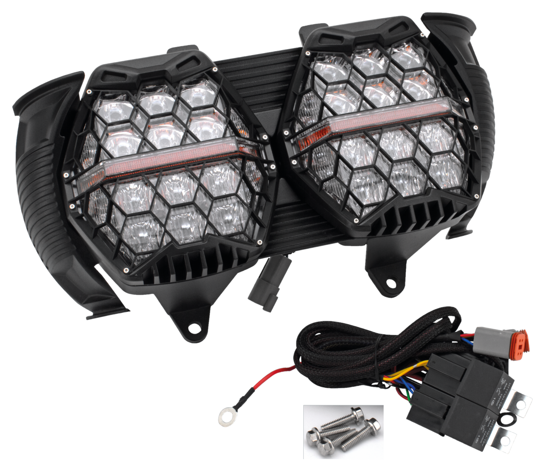 HONEYCOMB ROAD GLIDE LED HEADLIGHT UNIT | Touring | Trike