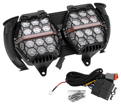HONEYCOMB ROAD GLIDE LED HEADLIGHT UNIT | Touring | Trike