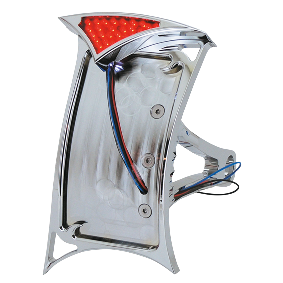 SIDEMOUNT LICENSE PLATE BRACKET WITH GOTHIC LED TAILLIGHT
