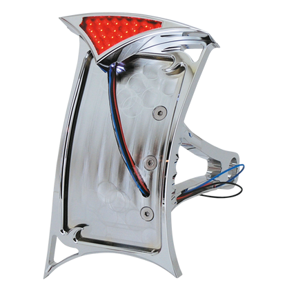 SIDEMOUNT LICENSE PLATE BRACKET WITH GOTHIC LED TAILLIGHT