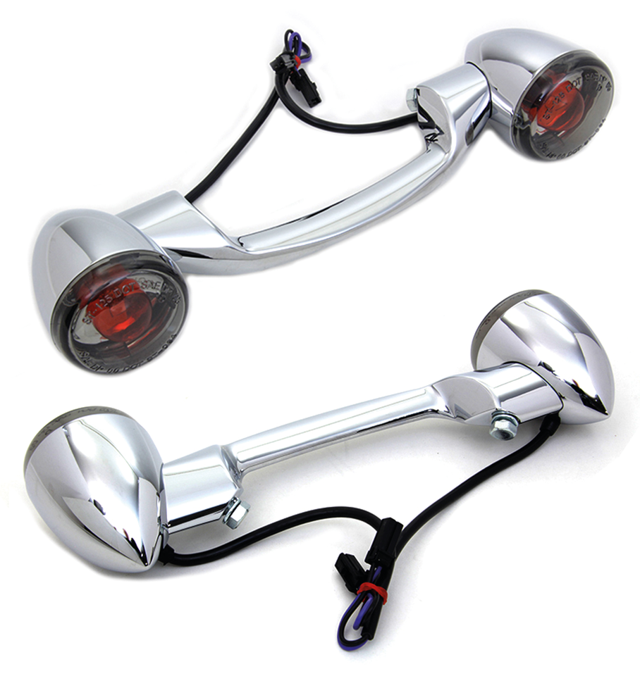 REAR TURN SIGNAL BAR WITH BULLET TURN SIGNALS | Softail