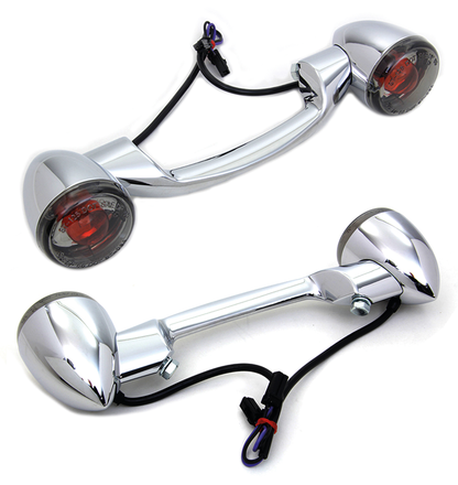 REAR TURN SIGNAL BAR WITH BULLET TURN SIGNALS | Softail