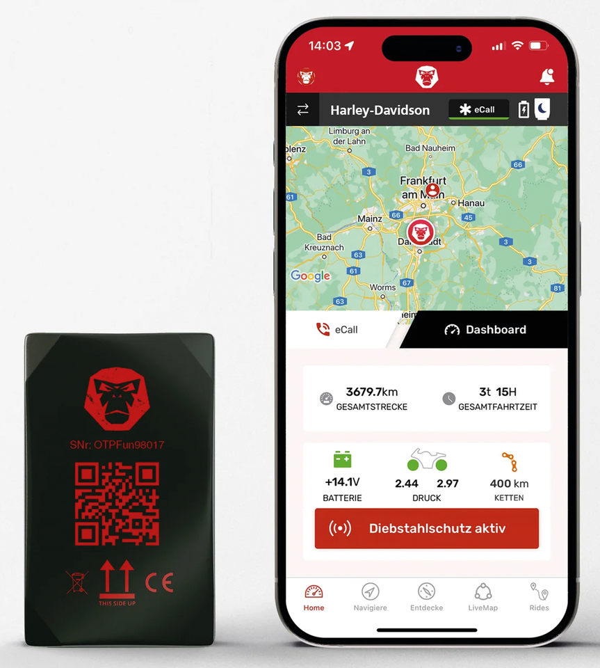 RIDELINK'S WINGMAN LIVE TRACKING DEVICE