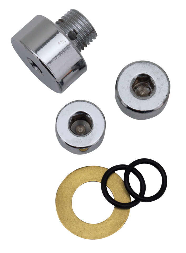 CHROME ALLEN HEAD OIL PUMP AND TAPPET SCREEN PLUG SET (Big Twin)