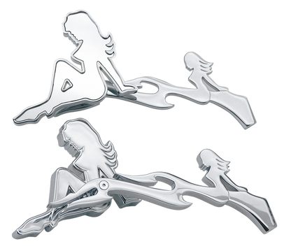 MISTRESS MIRROR SET WITH FLAMES
