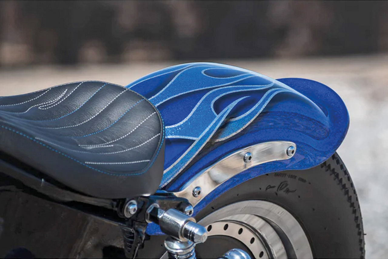 LOWBROW CUSTOMS ROGUE REAR FENDER & STRUTS FOR 1958-1984 BIG TWIN | Big Twin | FX | Touring