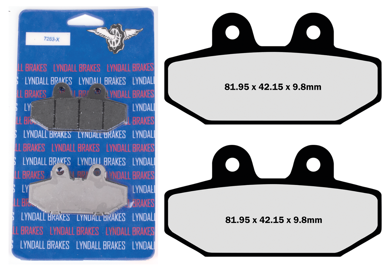 LYNDALL BRAKE PAD SETS, REAR | Dyna | FXR | Softail | Sportster