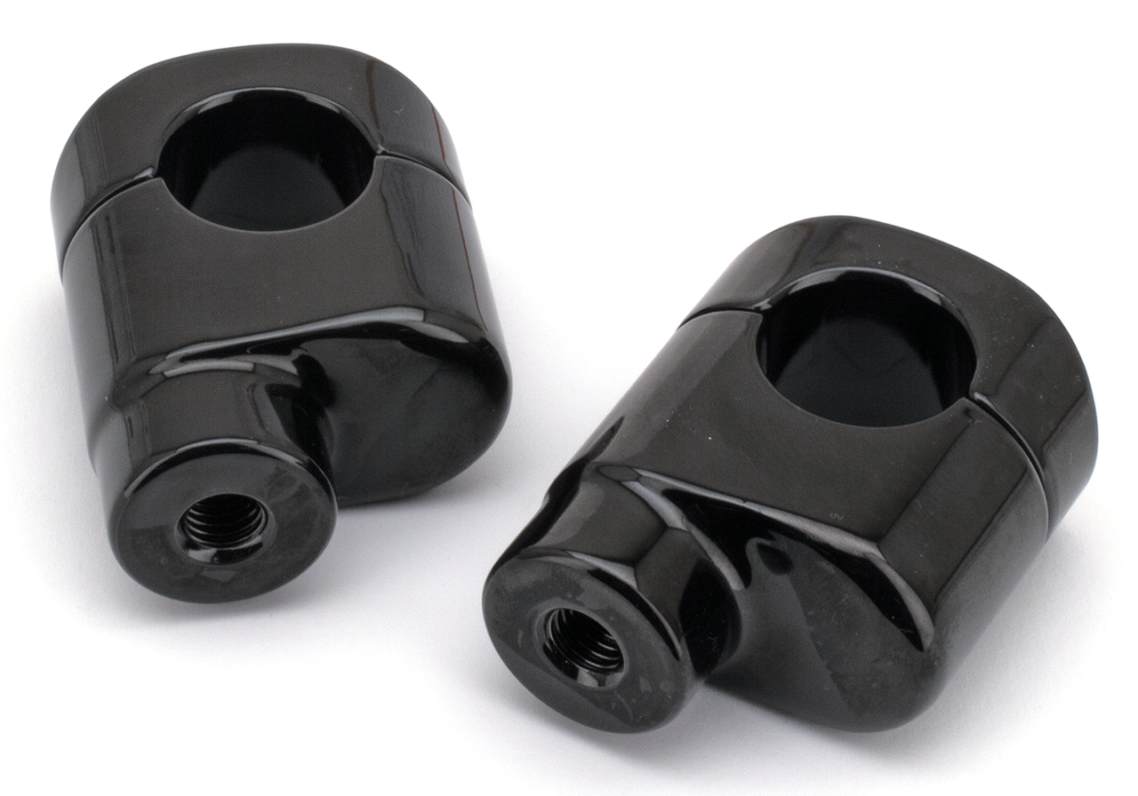 ZODIAC OFFSET RISERS FOR FAT BAR | Big Twin | Dyna | FX | FXR | Servi-Car | Softail | Sportster | Touring | Trike
