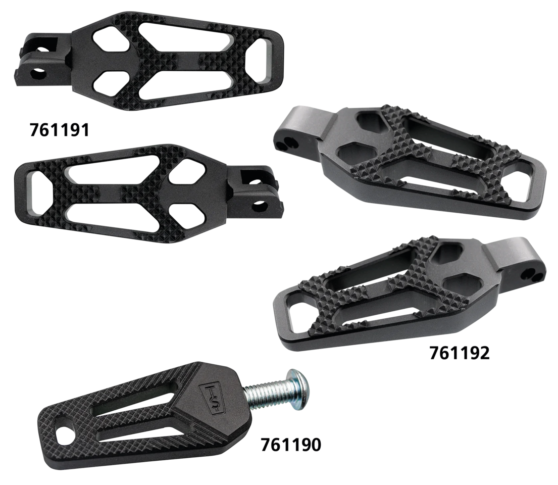 TOMMY & SONS CROOK SERIES FOOT PEGS FOR MILWAUKEE EIGHT SOFTAIL | Adventure Touring | EV | RH Sportster | Softail
