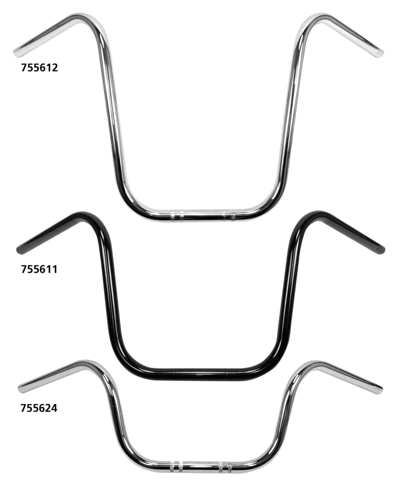 WESTLAND CUSTOMS 7/8" (22MM) DIAMETER APE HANGER HANDLEBARS | Street | Tube frame | XB