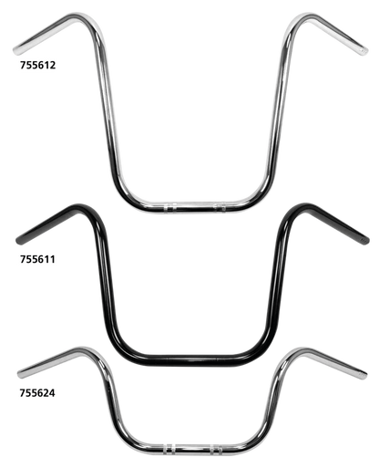 WESTLAND CUSTOMS 7/8" (22MM) DIAMETER APE HANGER HANDLEBARS | Street | Tube frame | XB