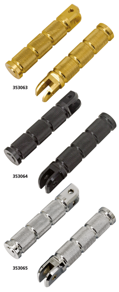 DRIVER FOOT PEGS FOR MILWAUKEE EIGHT SOFTAIL | Adventure Touring | EV | RH Sportster | Softail