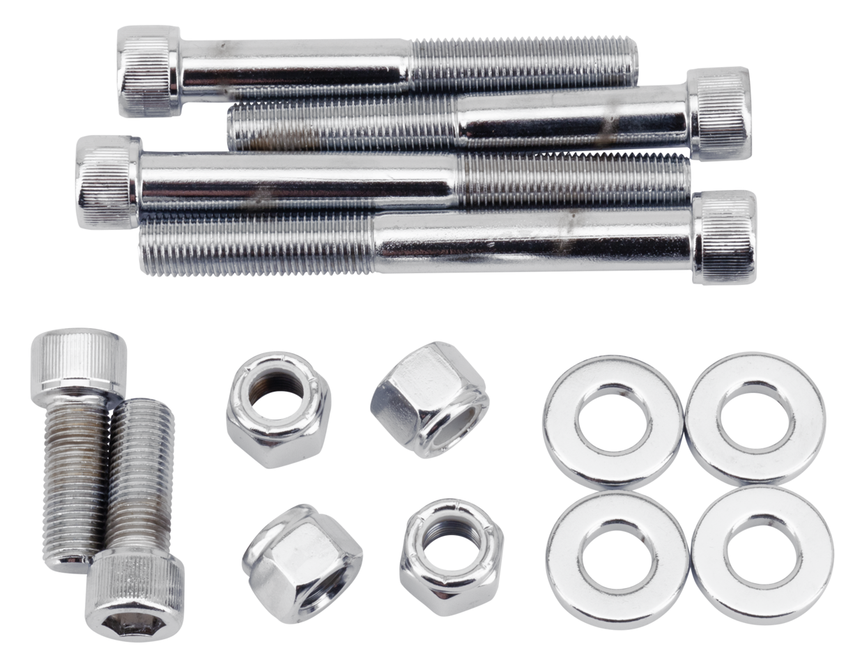 CHROME LOWER MOTOR MOUNT SCREW KIT FOR SOFTAIL | Softail