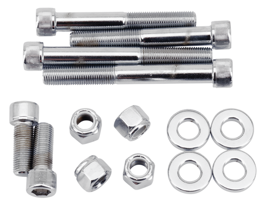 CHROME LOWER MOTOR MOUNT SCREW KIT FOR SOFTAIL | Softail