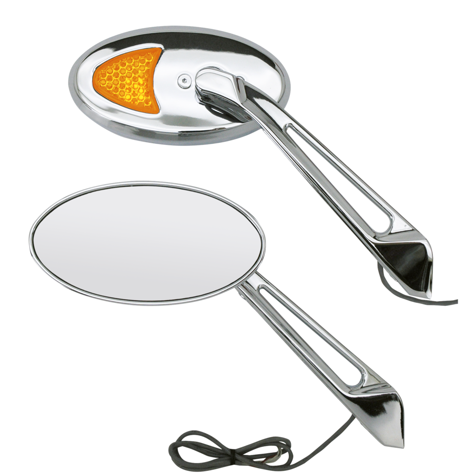 SPORT OVAL MIRRORS WITH LED TURN SIGNALS