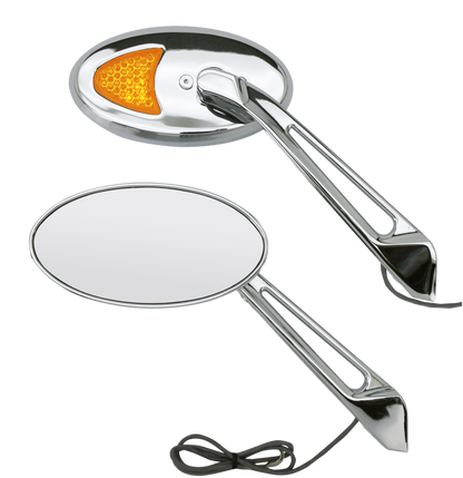 SPORT OVAL MIRRORS WITH LED TURN SIGNALS
