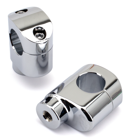 ZODIAC OFFSET RISERS FOR FAT BAR | Big Twin | Dyna | FX | FXR | Servi-Car | Softail | Sportster | Touring | Trike