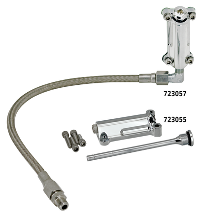 RADIUM CHROME OIL SPOUT KITS FOR TOURING
