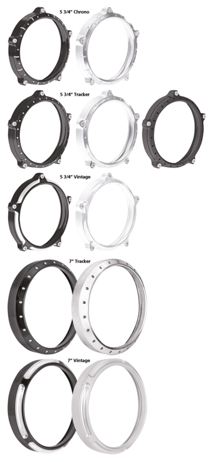 ROLAND SANDS HEADLIGHT BEZELS FOR STOCK HEADLIGHTS